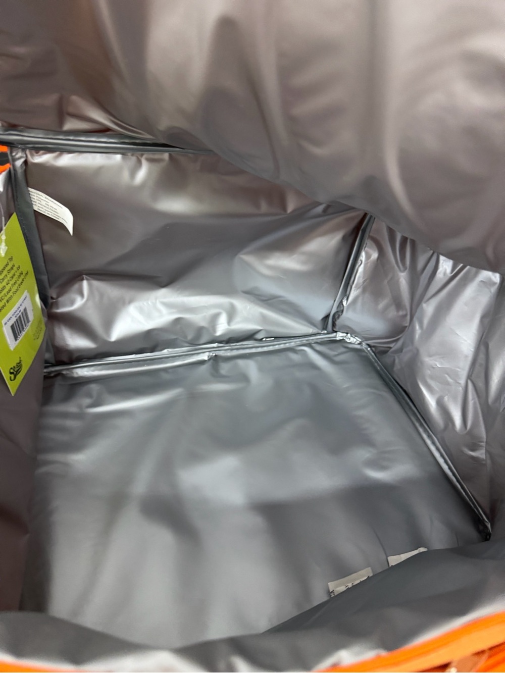 Insulated Cooler Tote 40 can purchaser can choose from green or orange - Picture 2 of 5